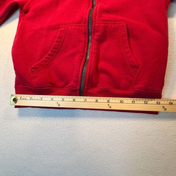 Tommy Hilfiger Red Zip Jacket Youth Size 6 H Logo Long Sleeves Zippered Hoodie - Picture 7 of 11
